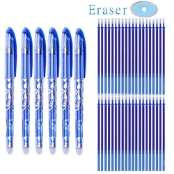 46pcs Grundschule lösch bare Stifte wasch bare Stangen blau Wasch stift Gel packung feine Spitze Stifte schwarz sb50