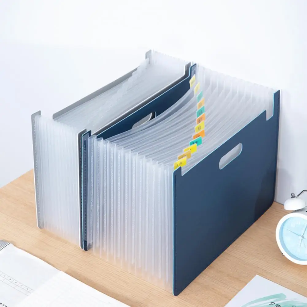 

File Folder Reusable 13 Grids Files Sorting Thick A4 Examination Paper Document Accordion File Organizer School Supplies