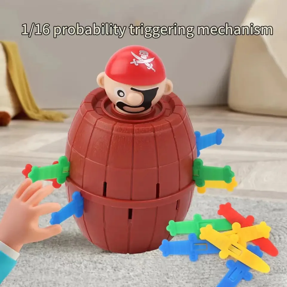 Pirate Bucket Kinderspeelgoed Interactief klein bordspel Trick and Sword Insertion Game