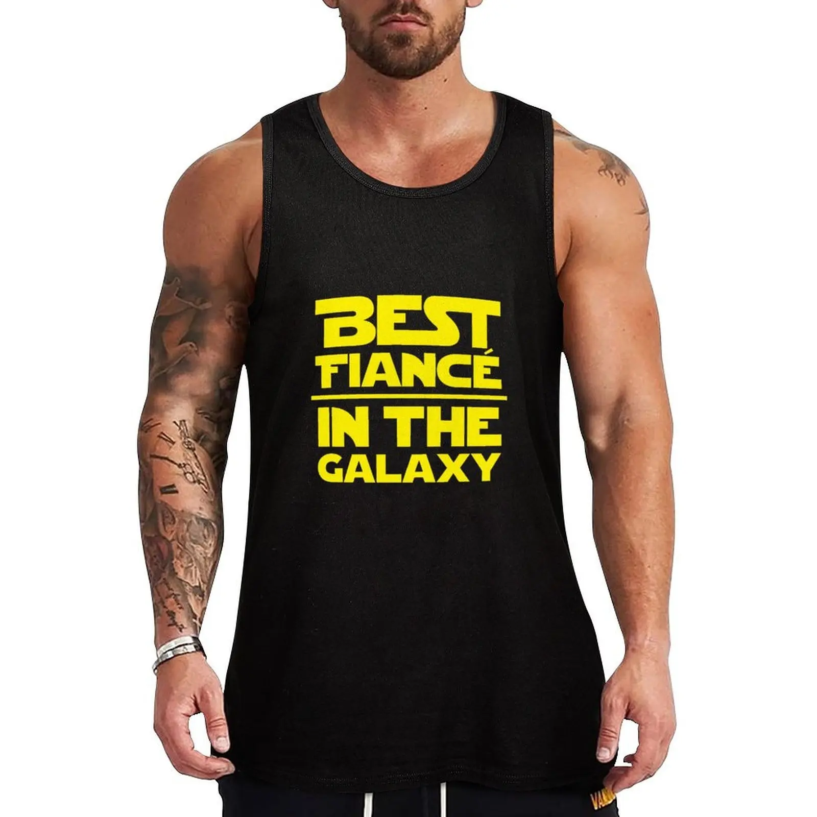 Best Fiance in the Galaxy Tank Top Athletic Workout Tank Top Moisture Wicking Lightweight