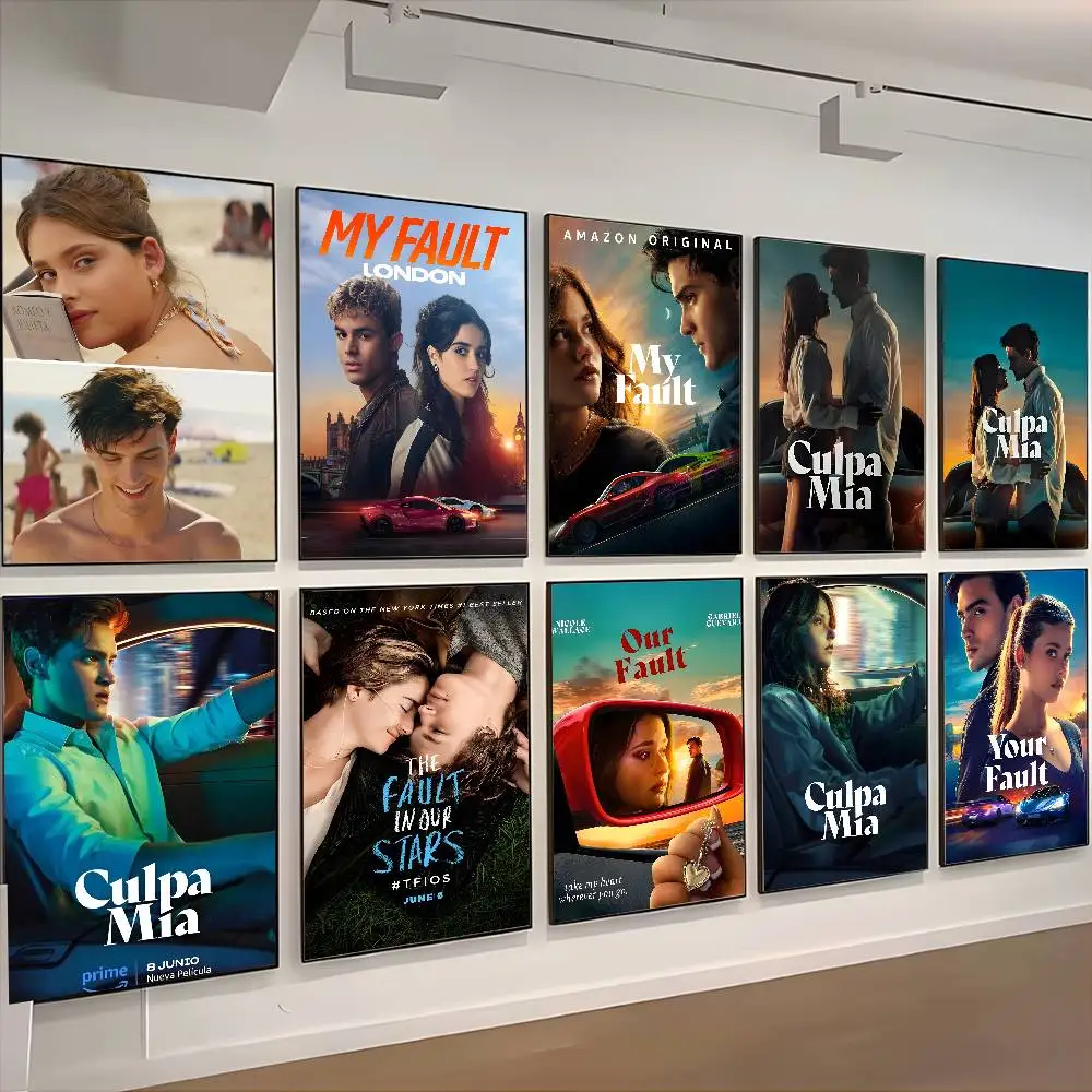 EPC My F-Fault Culpa Mia 2023 ملصق الفيلم HD الفن لزجة جدار مقاوم للماء غرفة المعيشة المنزلي غرفة نوم بار الديكور الجمالي #2
