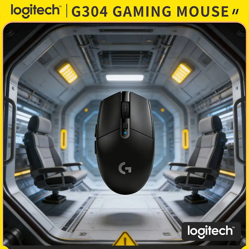 

Logitech G304 Wireless Mouse LIGHTSPEED Tech 12000 DPI HERO Sensor 1ms Response 9-Month Battery Multi-Scene Home Gamers