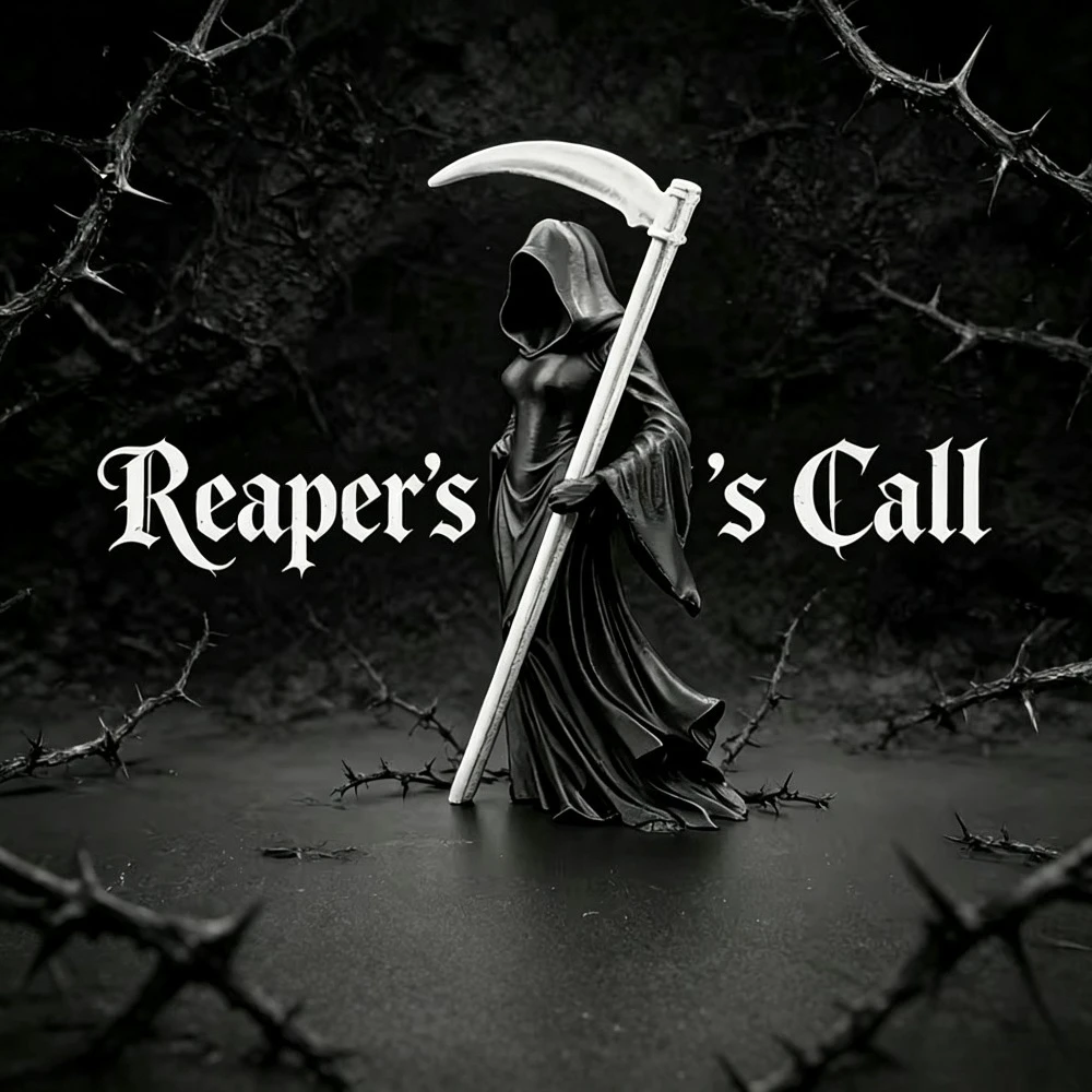 Gothic Female Grim Reaper Statue With Scythe 3D Printed Dark Fantasy Sculpture Desktop Halloween Home Decor Ornament Gift