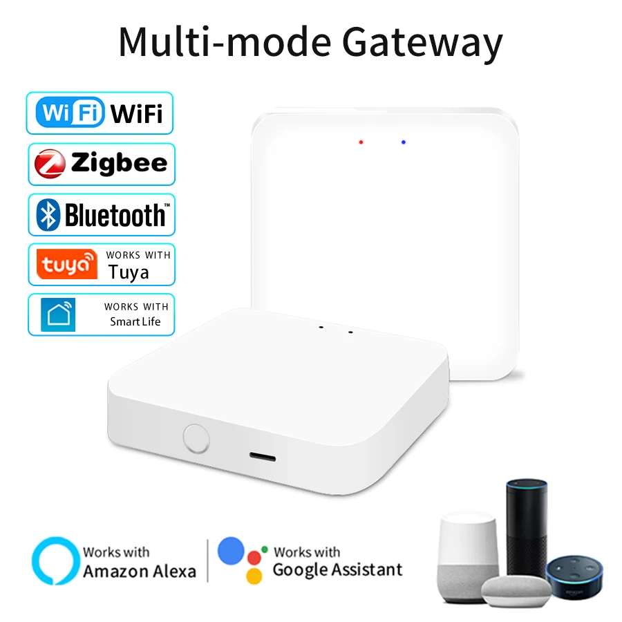 Tuya Multi-mode ZigBee Bluetooth Gateway Hub Wireless Smart Home Appliances Remote Controller Bridge Work With Alexa Google Home