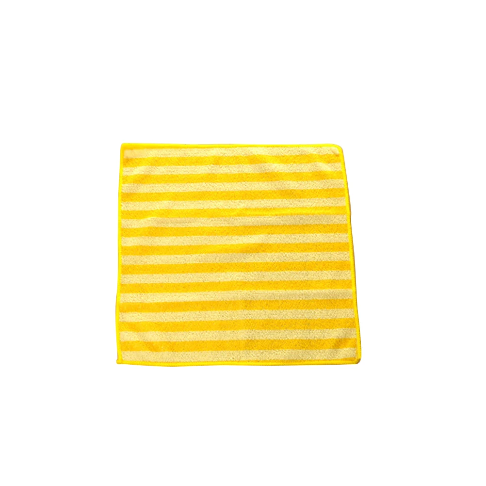 

5 Pcs Microfiber Cloth Reusable Cleaning Towel Duster Stripe Set Towels Kitchen