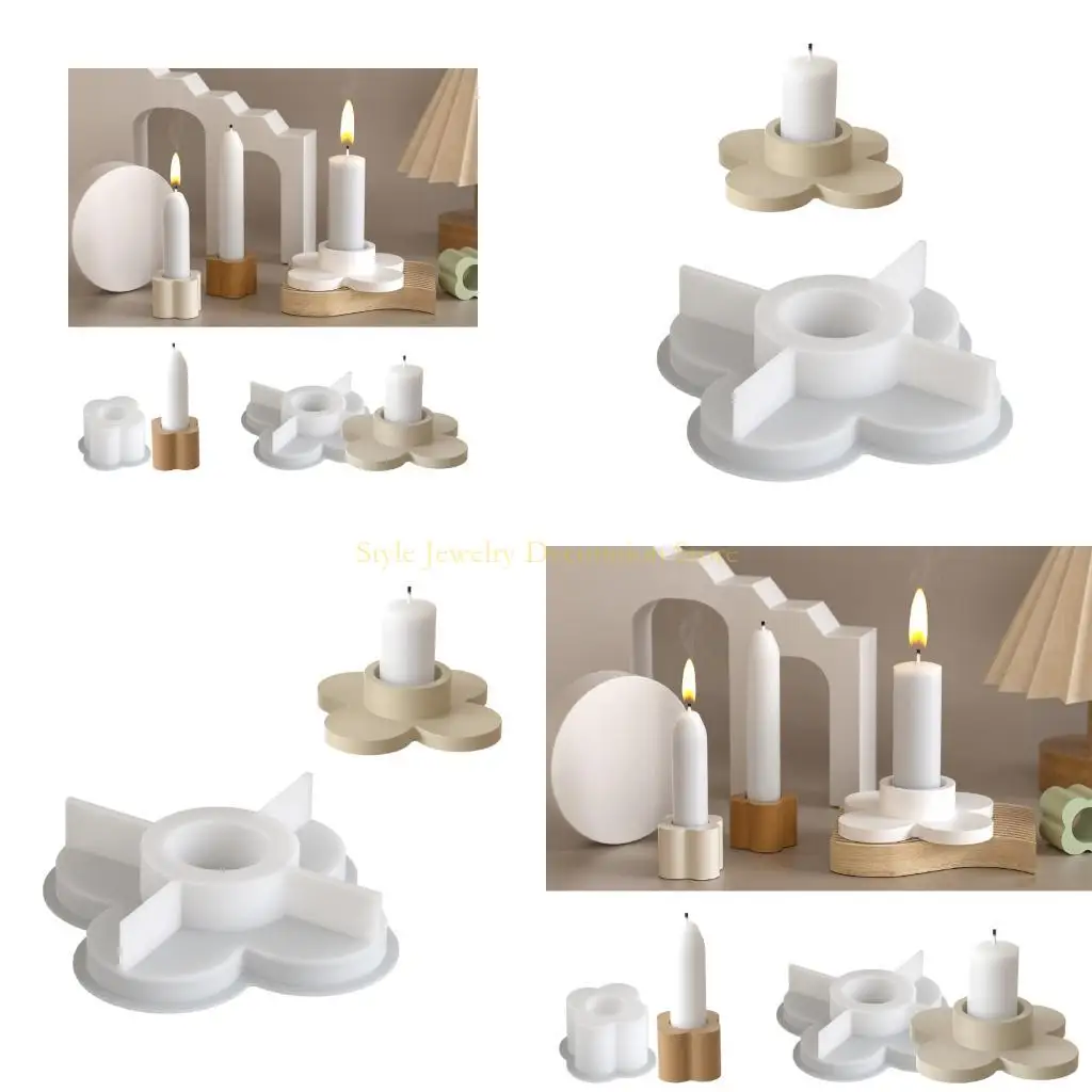 

D46E Soft Silicone Clovers Mould for Plaster Making and Art Supplies Projects