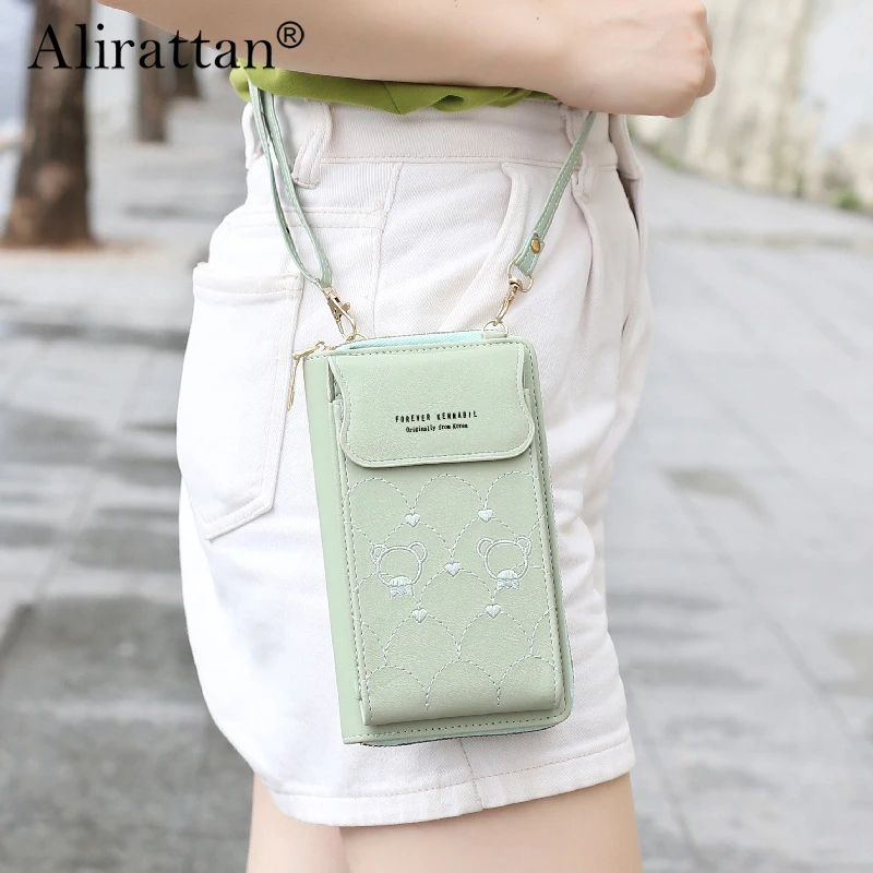 Luxury Handbags For Women Purses Leather Fashion Shoulder Strap Bag 2025 Mobile Phone Messenger Bags Card Holders Wallet Female