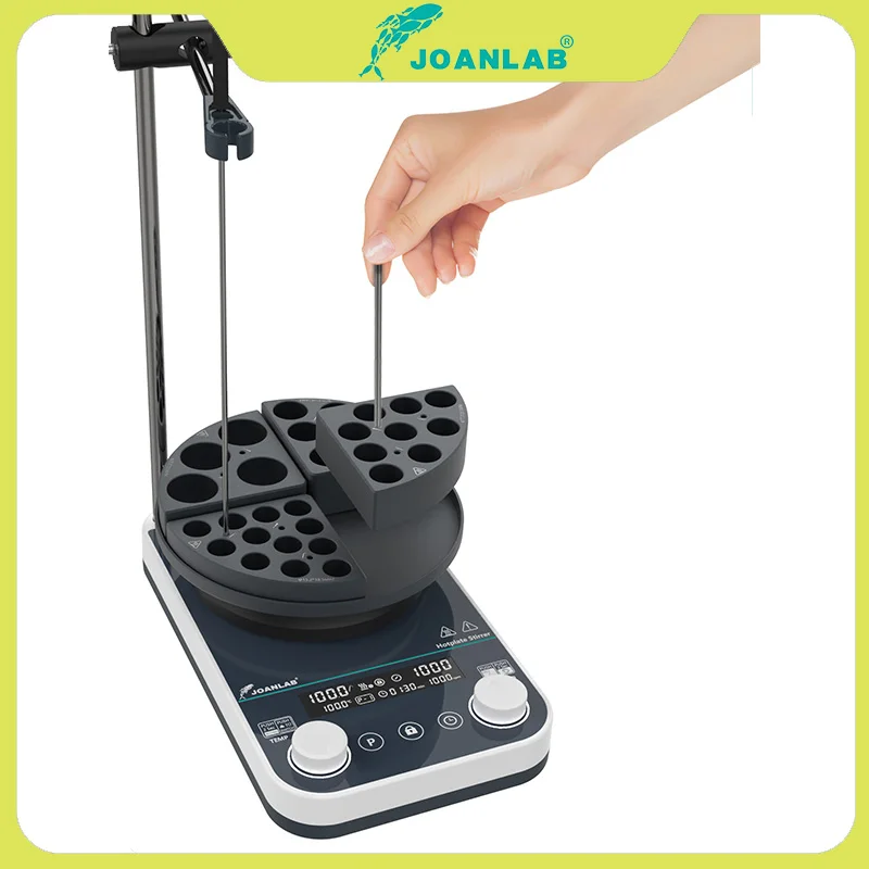 joanlab-sample-bottle-round-bottom-flask-metal-heating-module-laboratory-magnetic-stirrer-parallel-reactor