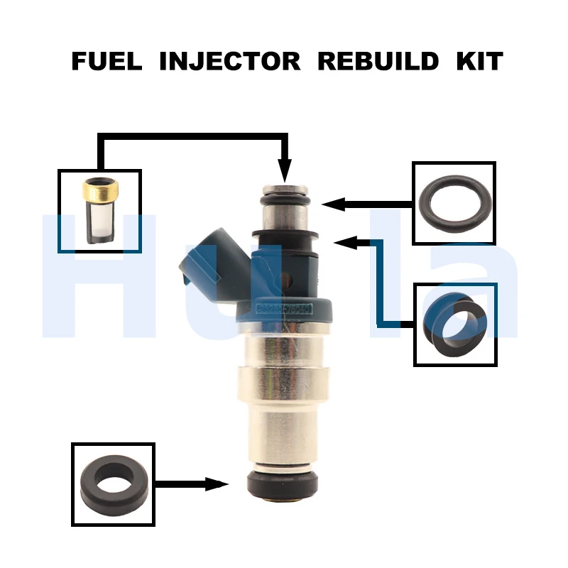 

23250-75040 Fuel Injector Service Repair Kit Filters Orings Seals Grommets for Toyota Tacoma 1995 1996 1997 1998-2000 2.4L