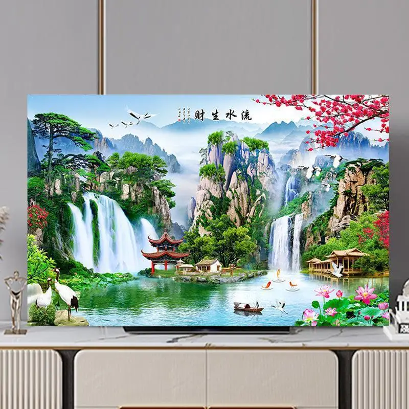 TV Cover Protection Dust Cover Household Hanging LCD TV 32IInch 43 Inch 55 Inch 65 Inch 70 Inch 75 Inch Multi-size Cover Cloth