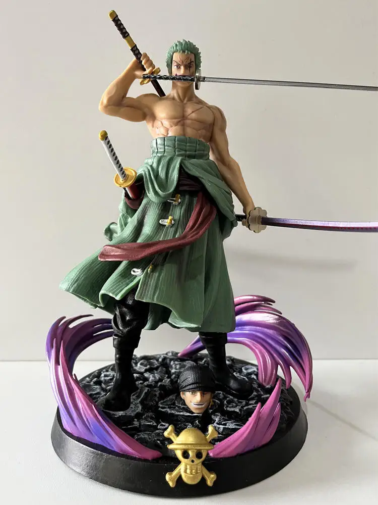 

One Piece Roronoa Zoro Luffy Anime Figure Three-Knife Manga Anime Statue Pvc Action Figure Collection Model Samurai Sanji Toys