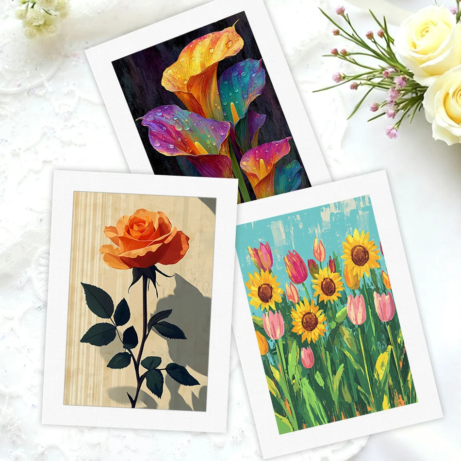 

SDOYUNO Simple Painting By Numbers For Beginner 20X30cm Flowers Markers By Numbers Picture Drawing Draw Canvas Wall Decororation