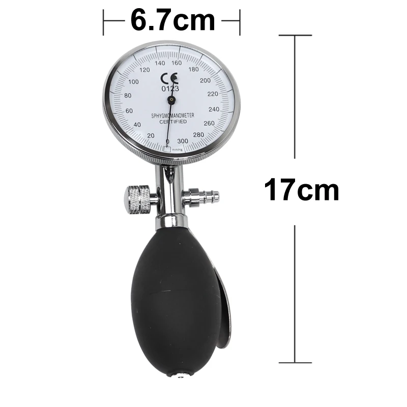 Medical Blood Pressure Monitor Gauge Dial Meter Inflation Ball Replacement Accessory for BP Cuff Arm Aneroid Sphygmomanometer C3