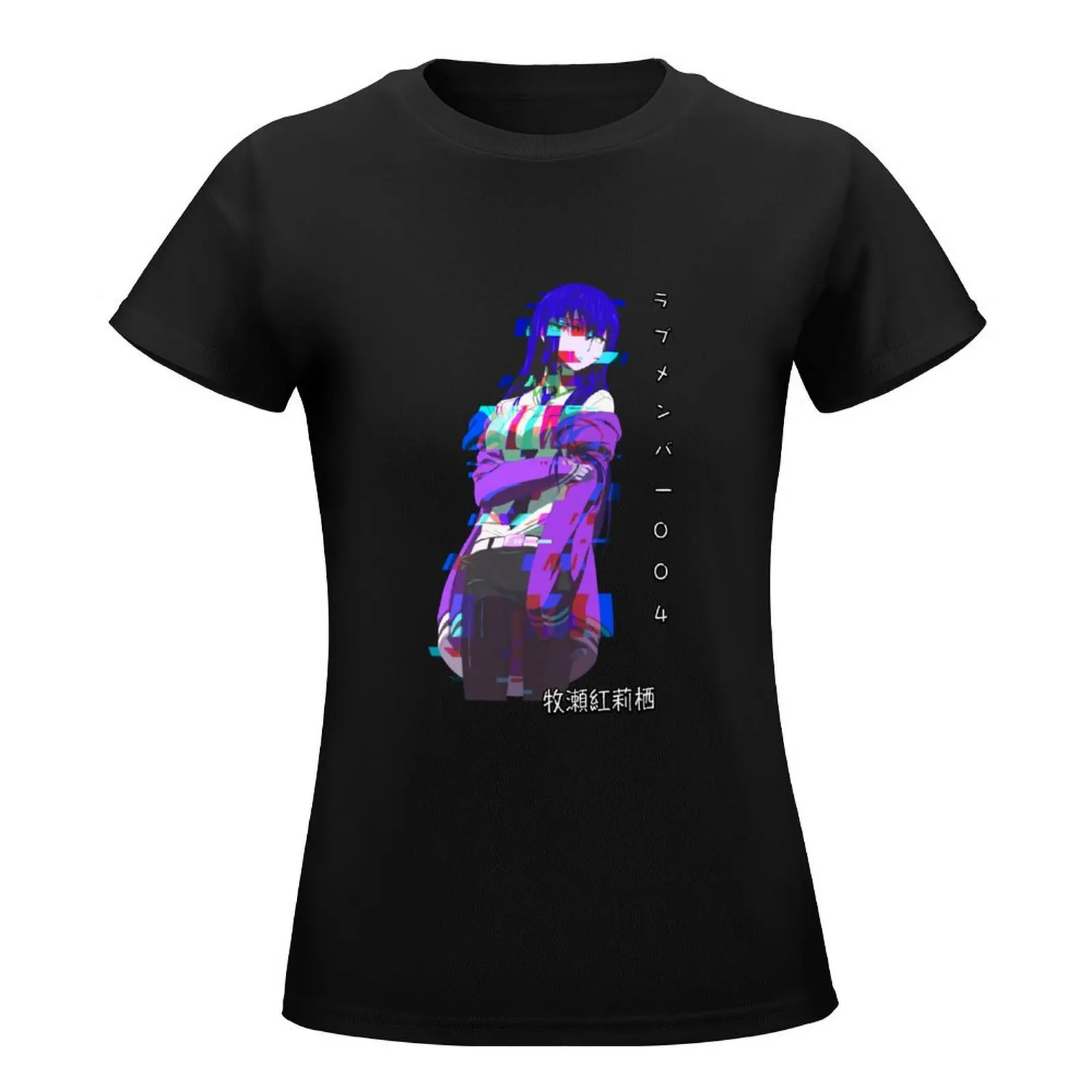 Steins Gate Kurisu Makise (A.K.A Christina) T-Shirt summer tops lady clothes plus size tops T-shirt Women