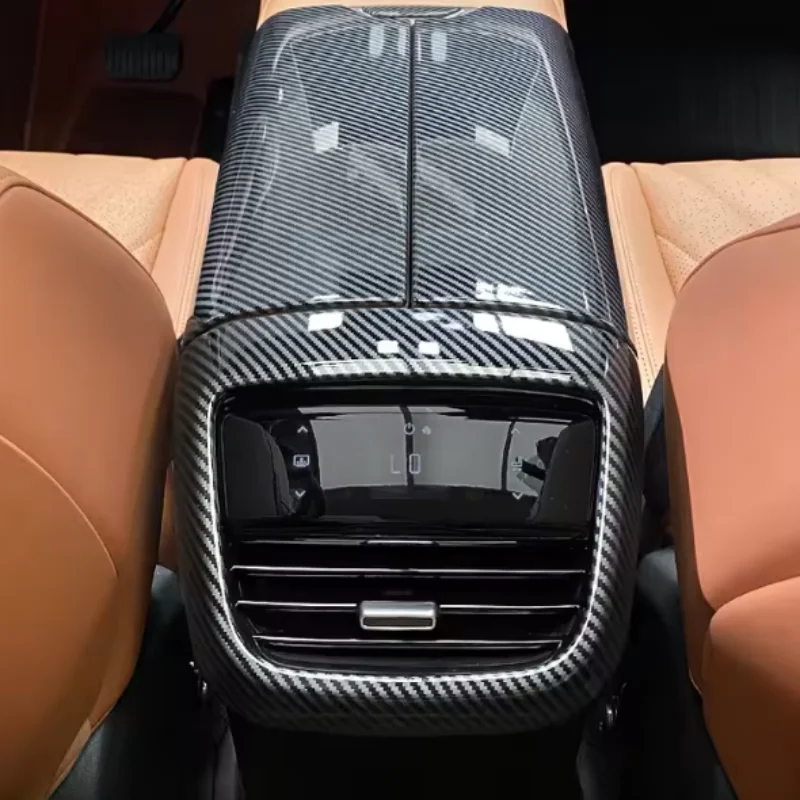 

For Changan Deepal S7 2023-2024 ABS Carbon Fiber Interior Panel Trim Cover Anti-Scratch Armrest Rear Air Outlet Steering Wheel S