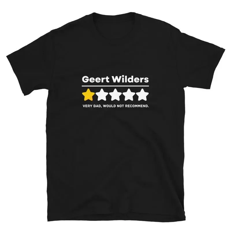 Political Humor Geert Wilders Politician Review T-Shirt