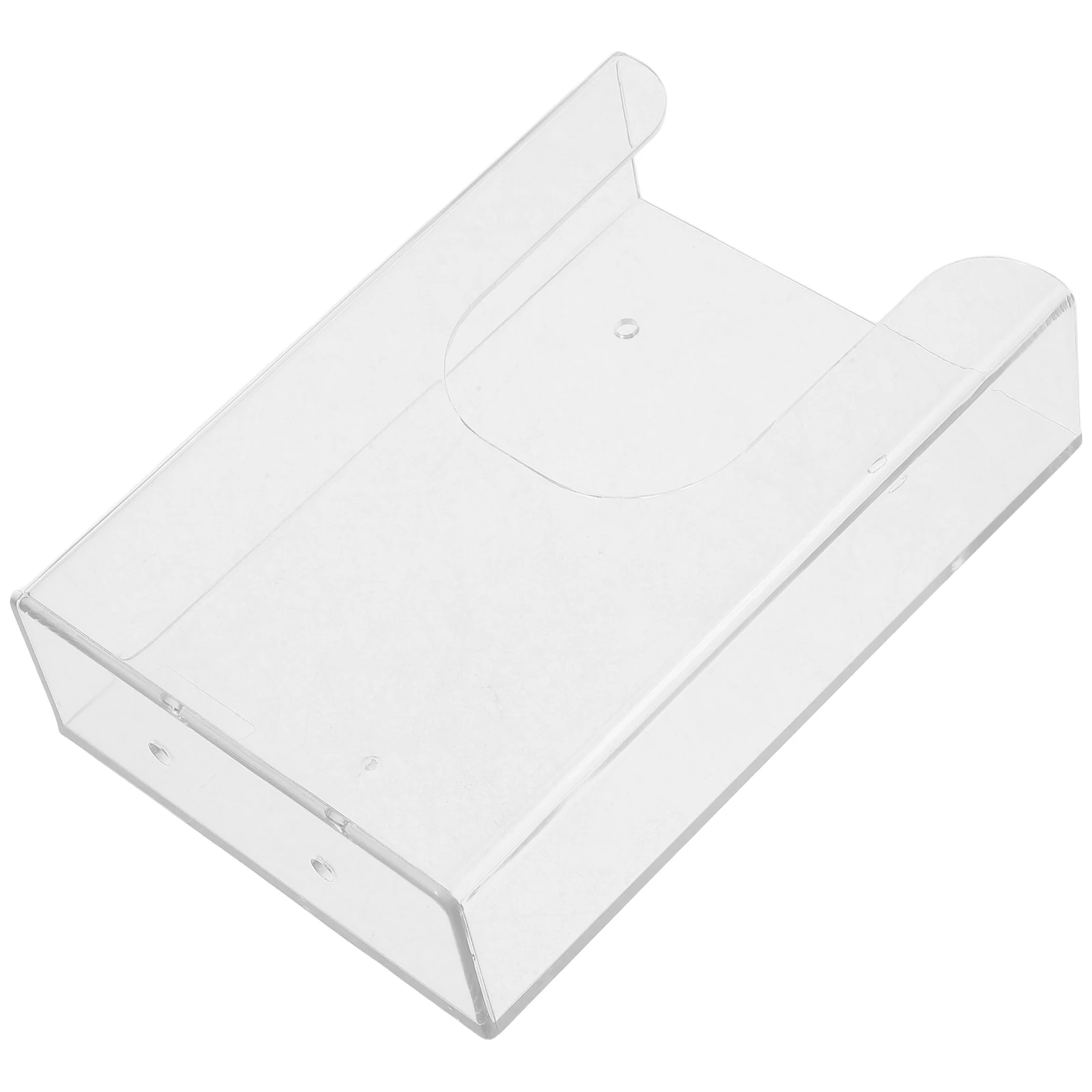 

Wall-Mounted Document Rack File Organizer Transparent Material Office Storage Holder for Files Folders Magazines Clear Book