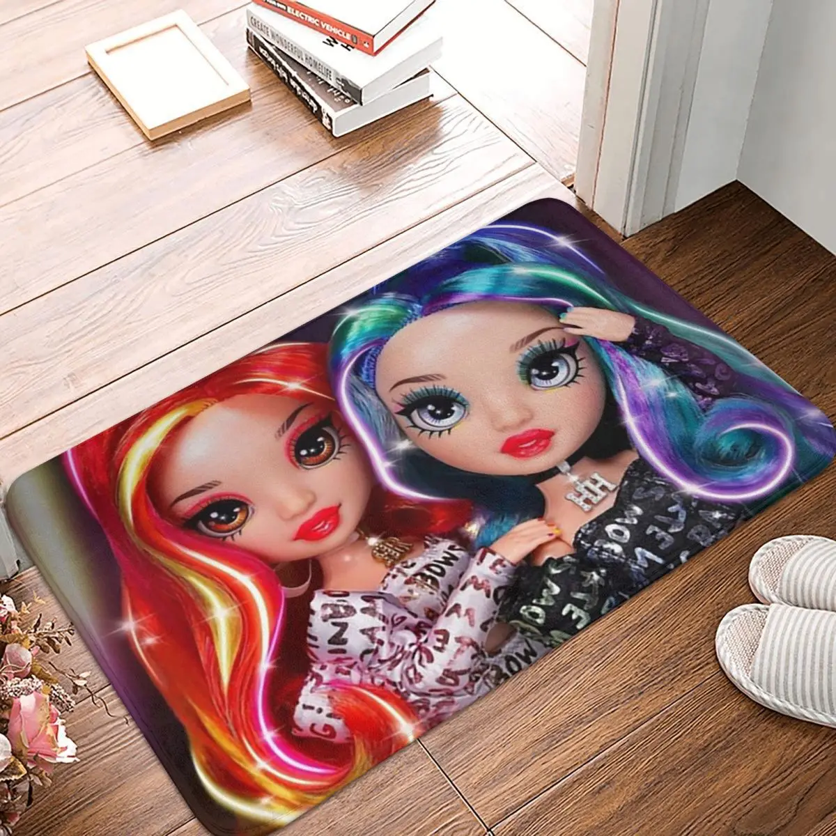 Rainbow High Devious Twins Laurel And Holly Anti-slip Doormat Floor Mat Carpet Rug for Kitchen Entrance Bathroom Footpad Mats