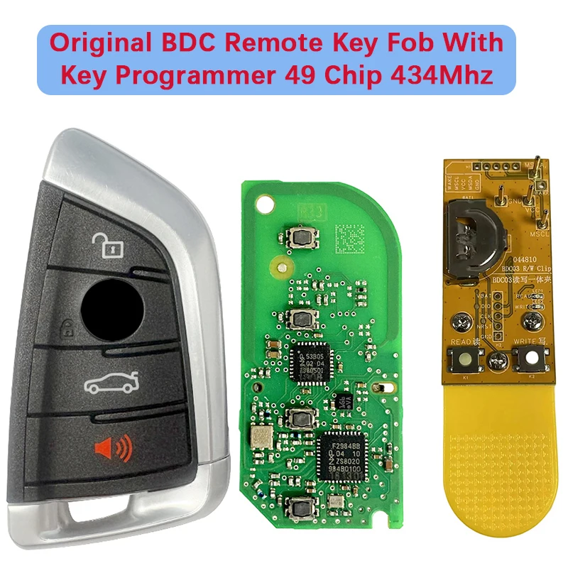 

CNP231 Оригинальный 4-кнопочный смарт-брелок с программатором FCC N5F-ID21A 434 МГц 49-чип для BMW 3 5 6 7 8 X1 X3 X4 X5 X6 X7 Z4 330i