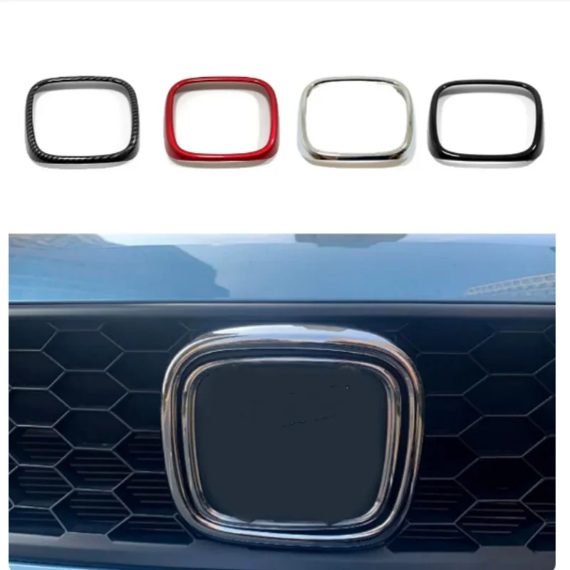 

For Honda Fit Jazz 2020 2- 2024 Car Detector ABS Body Trim Front Cover Decorative Mark Grid Grill Grille Hoods 1PCs