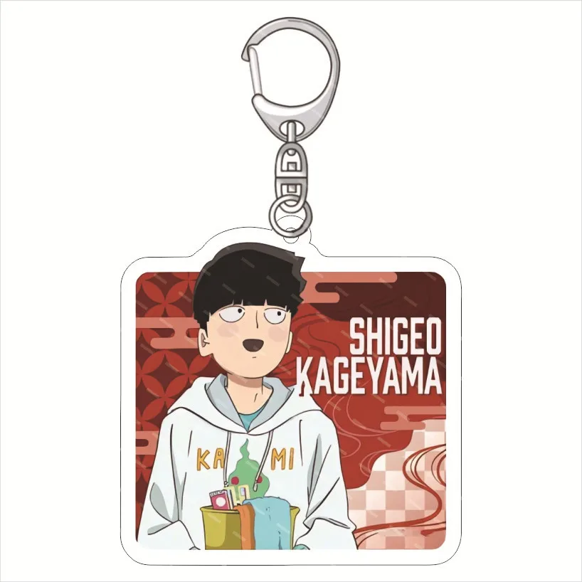 Kageyama Shigeo Reigen Arataka Dimple Hanazawa Teruki Popular Anime Two-dimensional Peripheral Acrylic Keychain Backpack Pendant