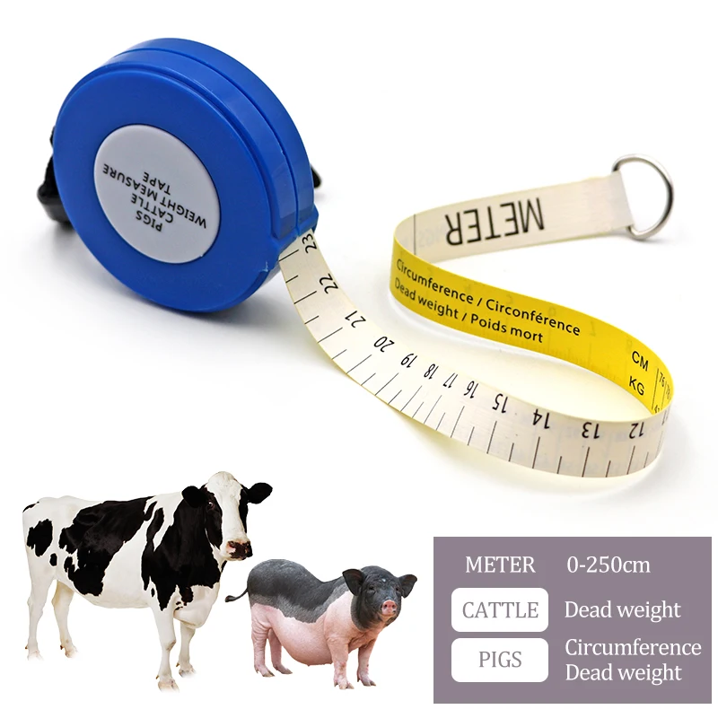 Farm Animals multifunctional Measuring Ruler Livestock Body Pigs Cattle Weight Measure Tape Pig Farm Cow Weight Measure Vet Tool