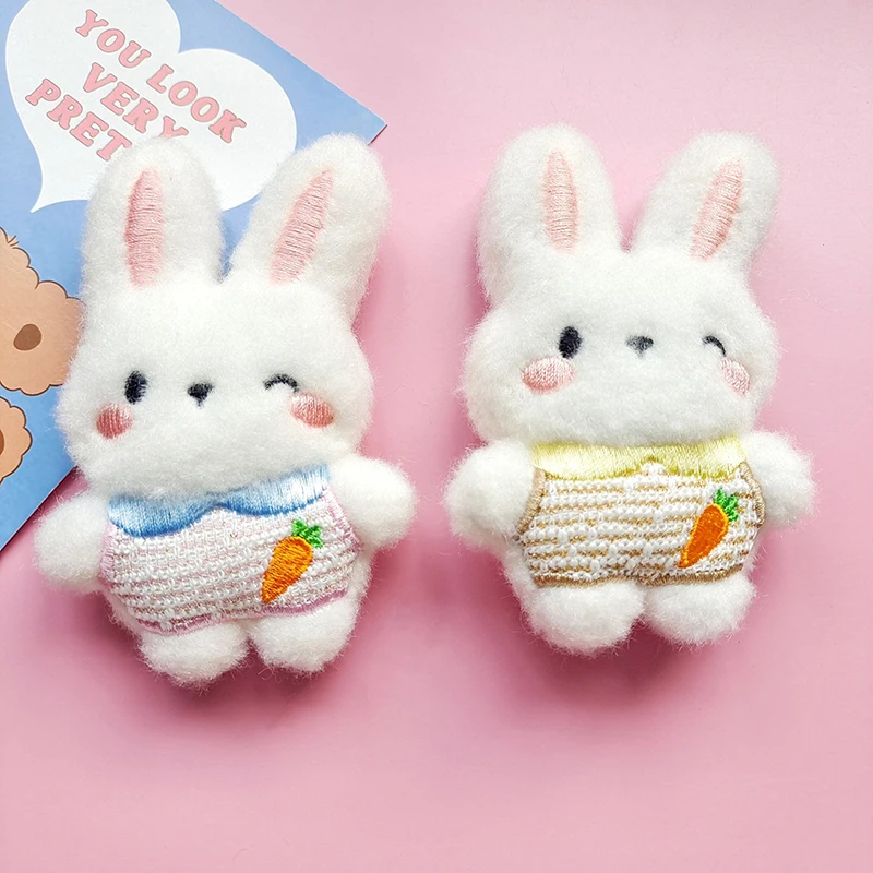 Cartoon Plush Rabbit Doll Keychain School Bag Pendant Doll Cute Plush Bag Hanging Accessories Doll Key Chains Children's Gift