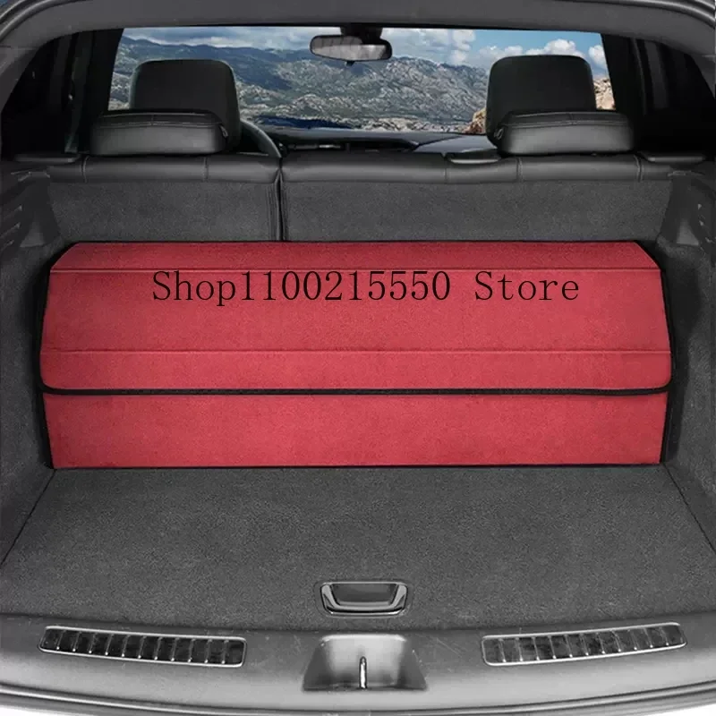 

Dedicatee Car Trunk Organizer Box Large Capacity Tidying Storage Box For Audi Q7 2016-2023