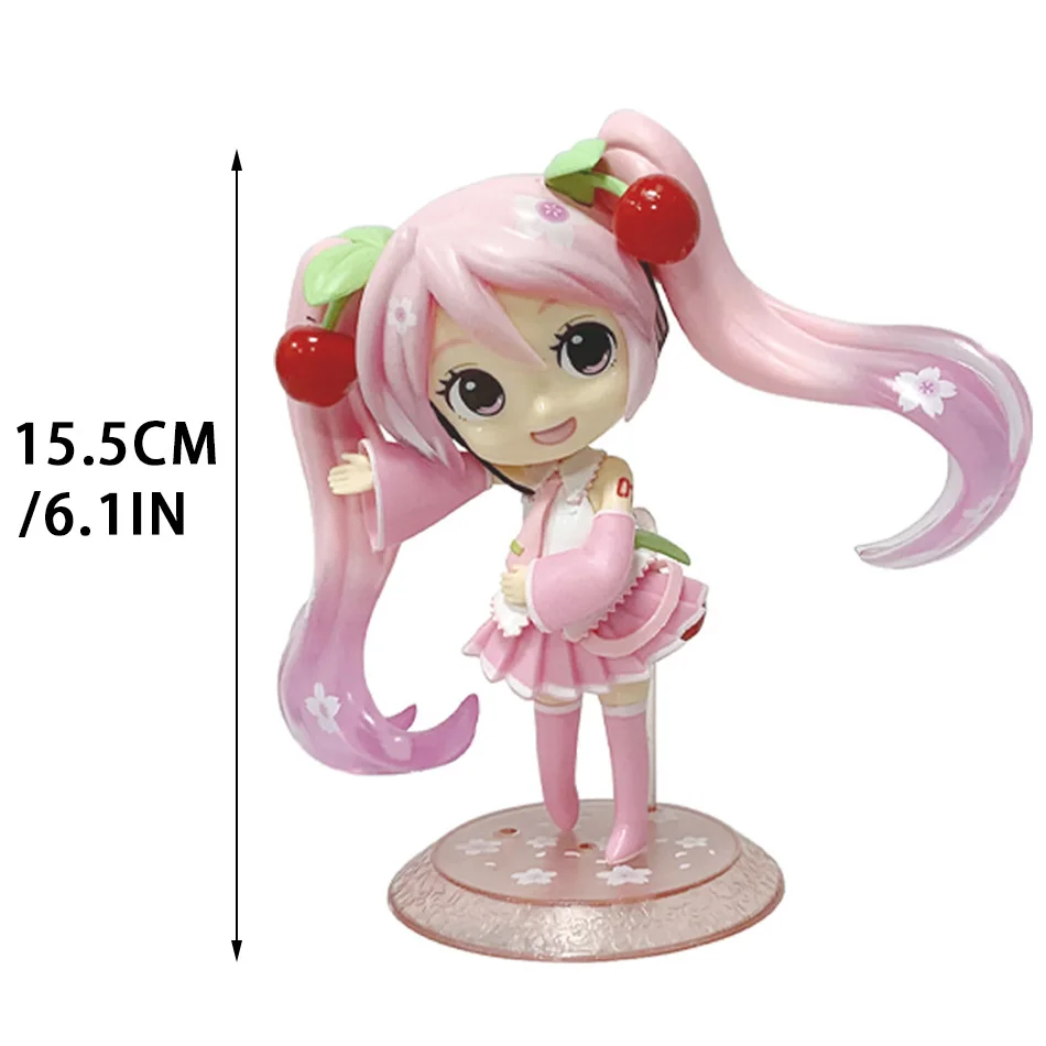 初音ミク アクションフィギュア おもちゃ デスクトップ キュート 初音ミク カワイイスタイル アニメフィギュア おもちゃ PVCモデル コレクタードール 誕生日プレゼント