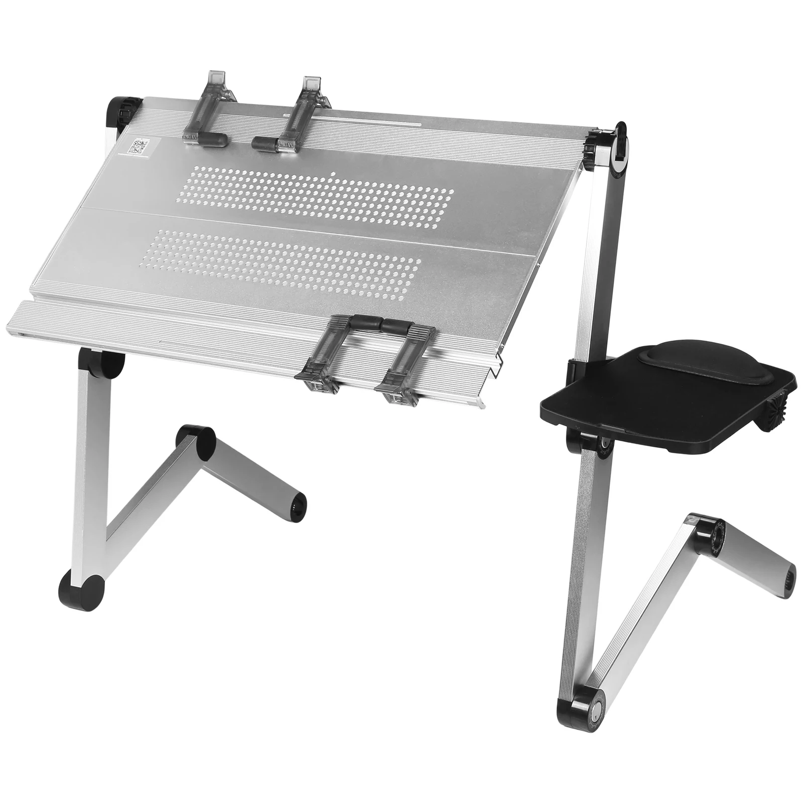 

Foldable Laying Down Desk Adjustable Height Foldable Computer Holder for Sofa Couch Bed Floor