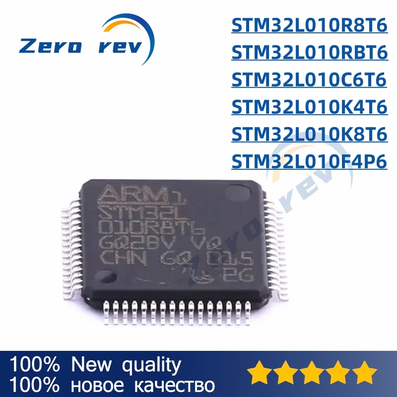 1Pcs 100% New STM32L010R8T6 STM32L010RBT6 LQFP64 STM32L010C6T6 LQFP48 STM32L010K4T6 STM32L010K8T6 LQFP32 STM32L010F4P6 TSSOP-20