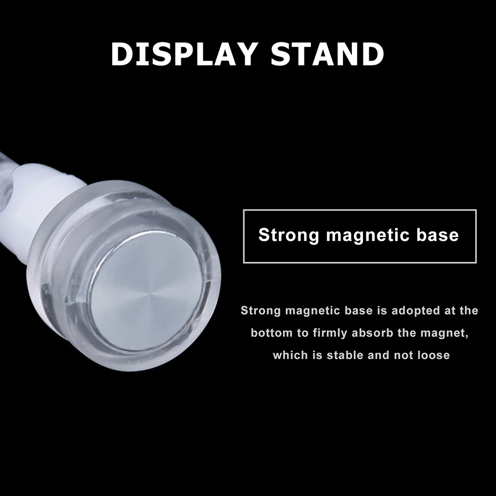 

4pcs Transparent Magnetic Clips Price Tag Clamps Lightweight Label Holders Display Stands For Shopping Mall Chalkboard