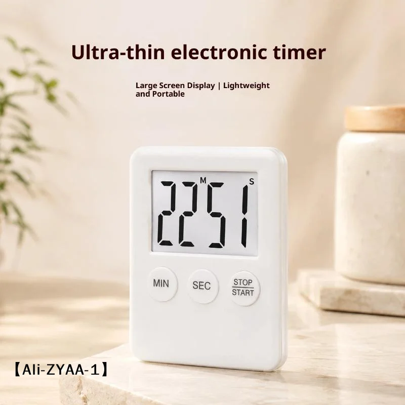 【A】Magnetic Digital Kitchen Cooking Timer Multicolor Countdown Alarm Clock For Student Study Cooking Baking Time Management
