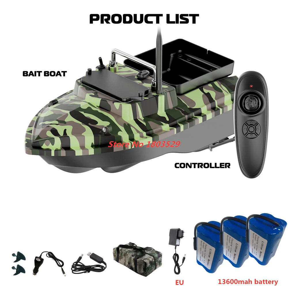 المزدوج بطارية إمدادات الطاقة قارب 500 متر 2 كجم تحميل التحكم عن بعد قارب الطعم محرك مزدوج ثابت سرعة كروز ليلة ضوء التعشيش قارب #6