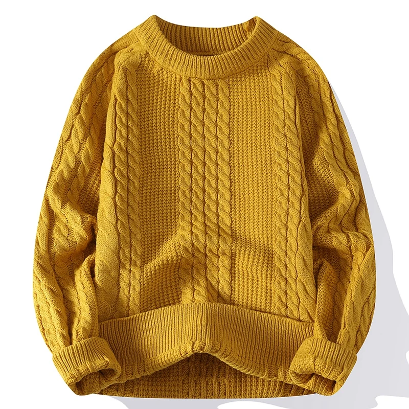 

New Turtleneck Sweater Casual Pullover Men's Rollneck Knitted Sweater Autumn Winter Keep Warm Men Jumper Sweater