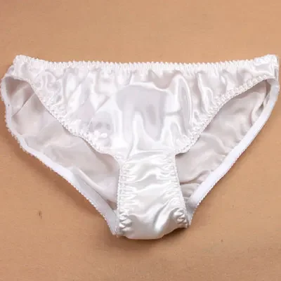 Mid-rise glossy 100% mulberry silk silk panties women\'s breathable sweat wicking comfortable briefs plus-size genuine lingerie