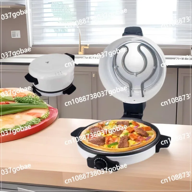 Grensoverschrijdende huishoudelijke pizzamachine Antiaanbakpan Dubbelzijdige verwarming 40 cm diameter Pizzamaker met grote capaciteit