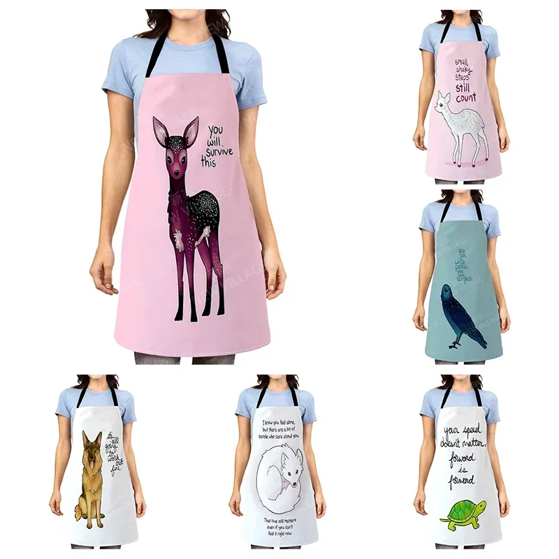 Aesthetic Women kitchen apron kids original Children Waterproof girl  princess waiter work apron oil proof cartoon kawaii cute