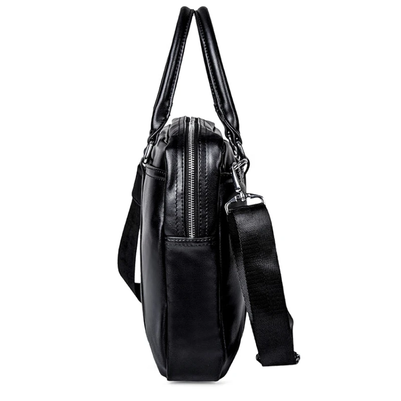 New Arrival Business Men Briefcase Tote Bag PU Leather Laptop Bag Briefcase Male Luxury Designer Office Shoulder Bags