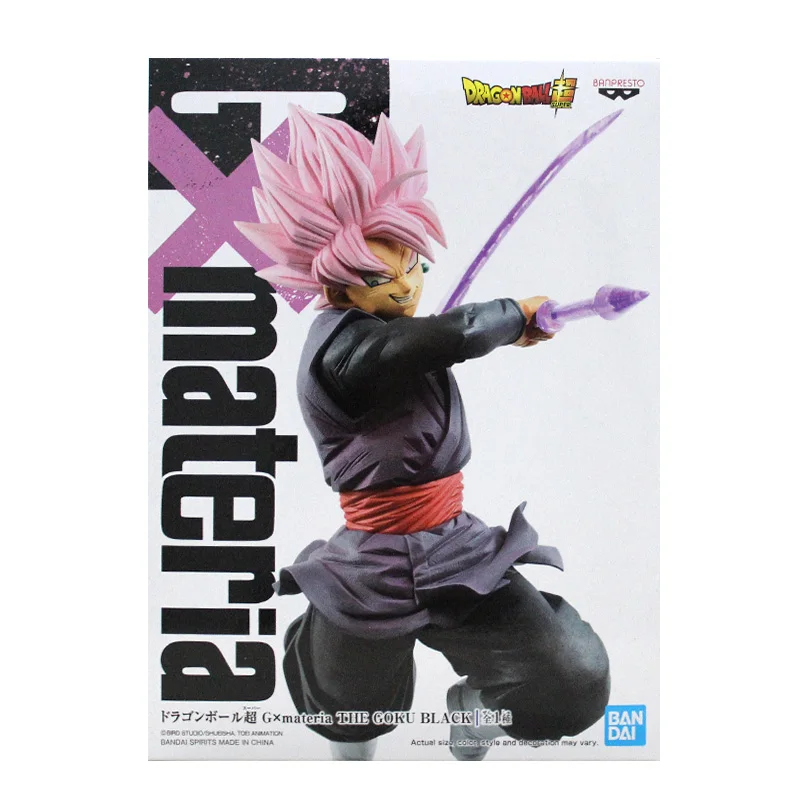 Bandai Dragon Ball Figure Gxmateria Black Goku Zamasu Anime Figure Genuine Model Decoration Action Toy Figure Toys for Children