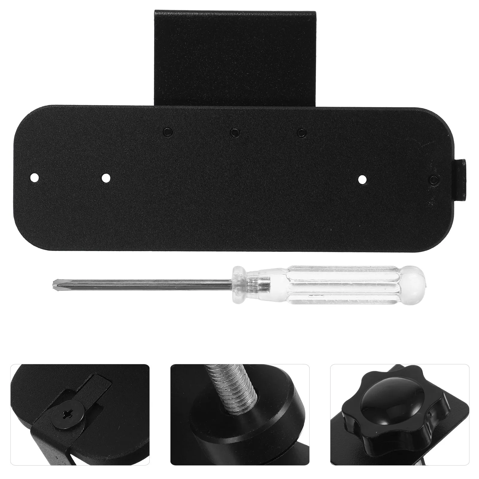 Video Doorbell Mount Metal Anti-Theft Security Door Clamp Mount Compatible with Left Right Door Apartment Rental Office Holder