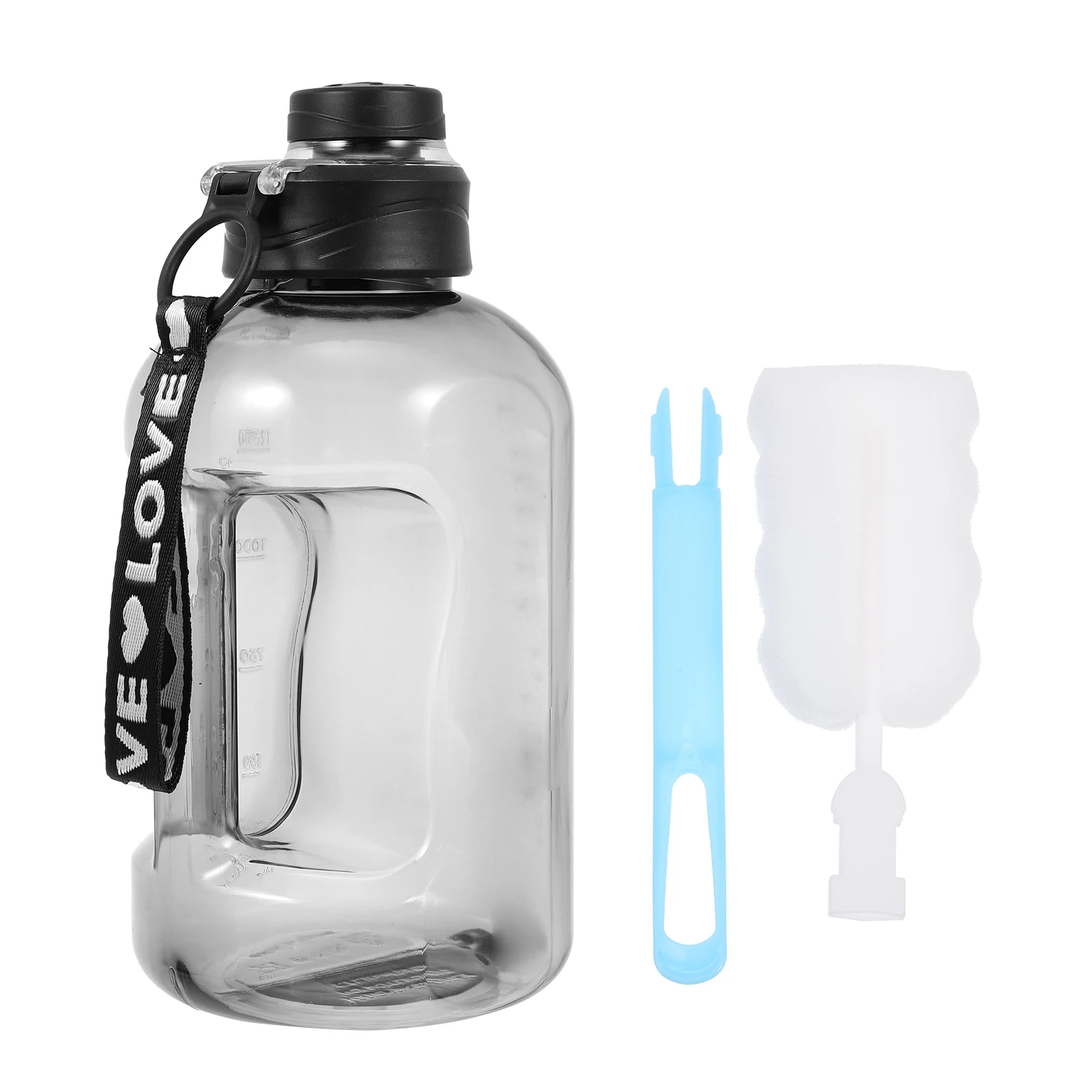 

Sports Portable Water Cup Reusable Bottle Outdoor Fitness Daily Intake Drinking Large Container Plastic Jug