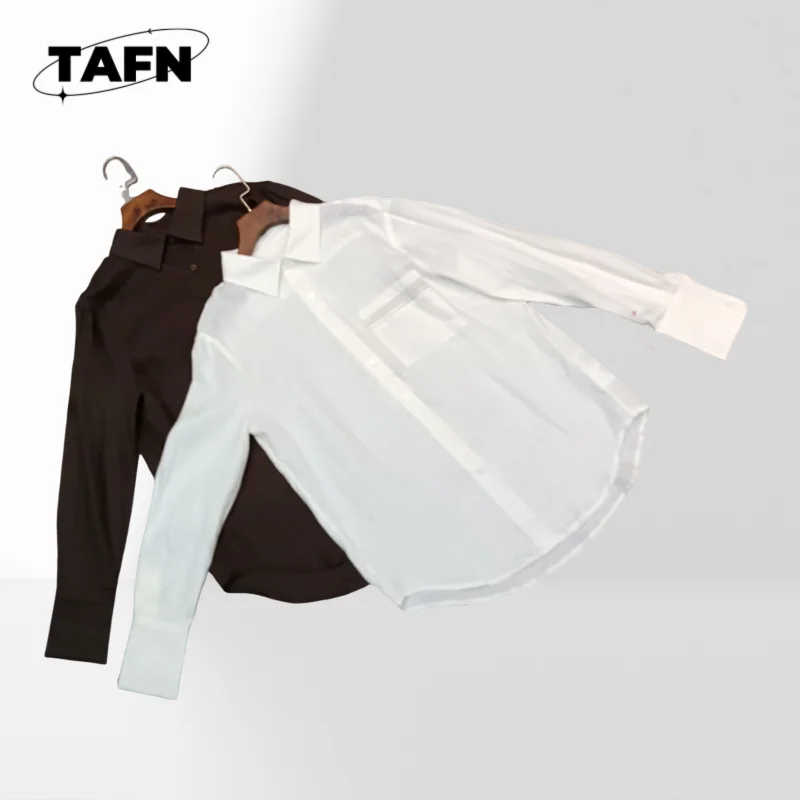 

Ladies Polka Dot Shirt Loose Fit Long Sleeve Blouse Women’s Button Down Shirt Color Block Casual Blouse AH0135