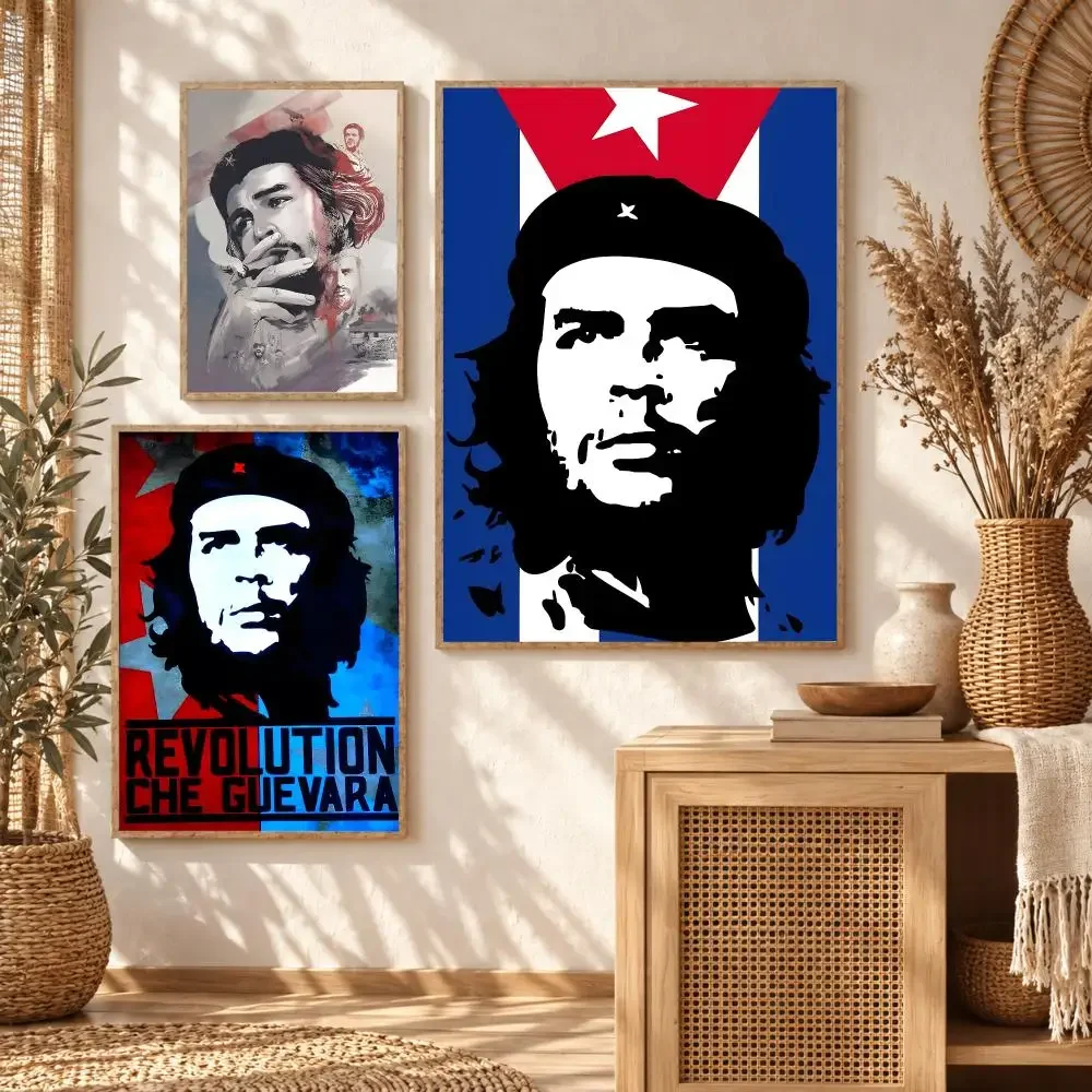 Classic Che Guevara Cool Painting Calligraphy Modern Canvas Wall Art Prints for Living Room Decor | Wall Decals