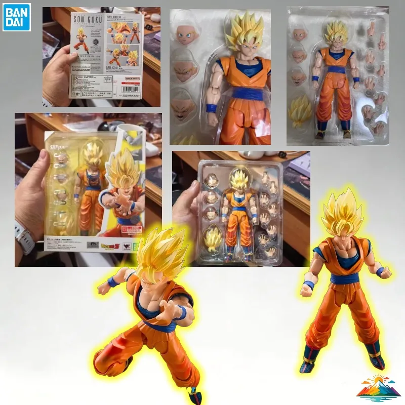 

В НАЛИЧИИ: Оригинальная фигурка Bandai Dragon Ball Z SHF Сон Гоку 3.0 Супер Сайян: Начало решающей битвы