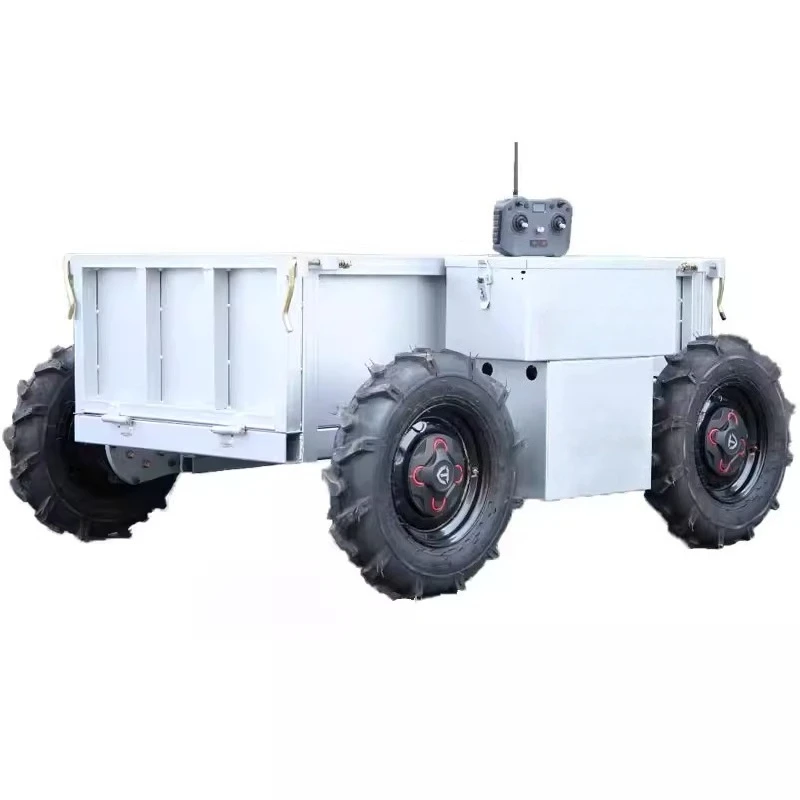 

Remote control electric agricultural transporter, all-terrain mountain orchard creeper four-wheel drive transporter