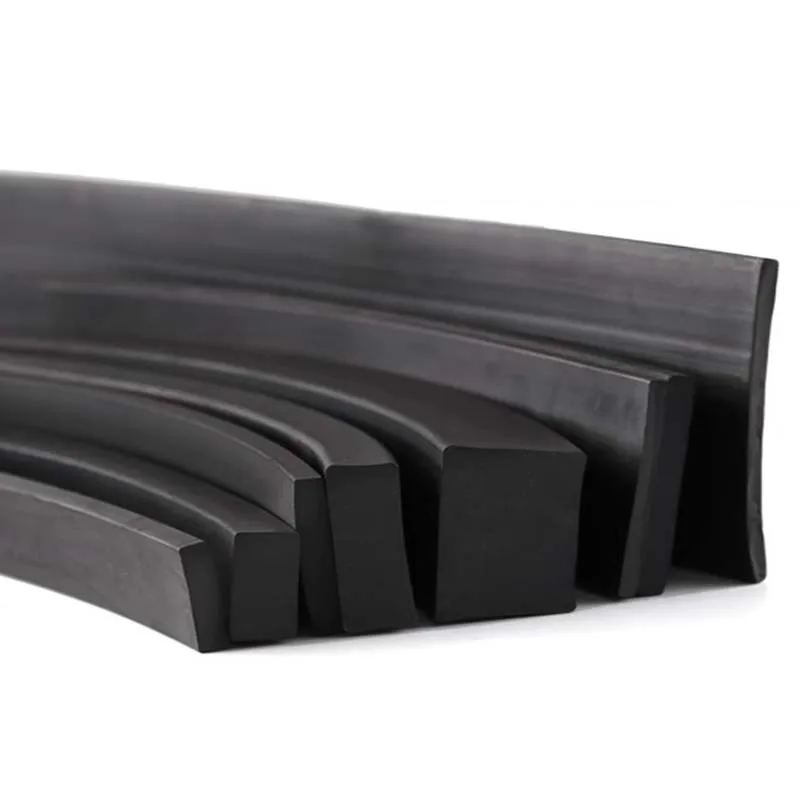 1/2/5Meter 3x20/5x30/5x50/5x60/10x20/15x30/20x30mm Black Square Rubber Strip Anti-collision Solid Nitrile Rubber Strip Square