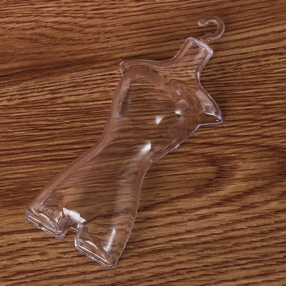Plastic Transparent Gown Diy Cloth Display Mannequin Model Hanger Dress Clothes Holders Stand Rack Holder