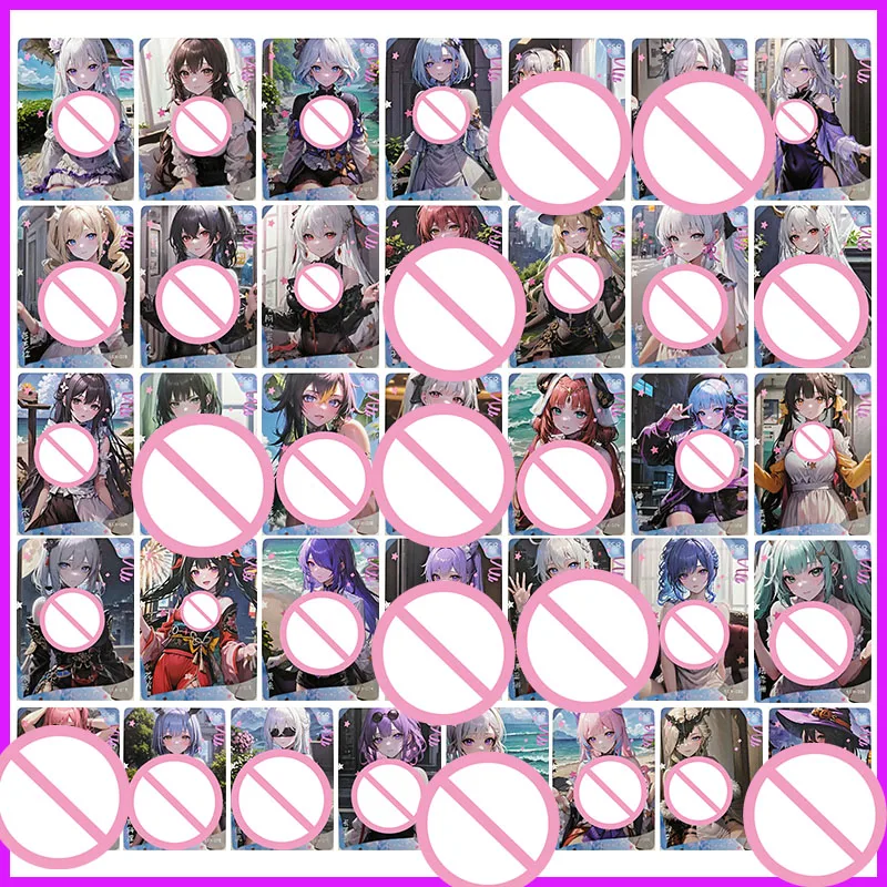 

Anime Goddess Story SSR Collectible Cards Skirk Louis Kamisato Ayaka Kiana Emilia Taiho Sparkle Kafka Fubuki Toys for Boys Gift