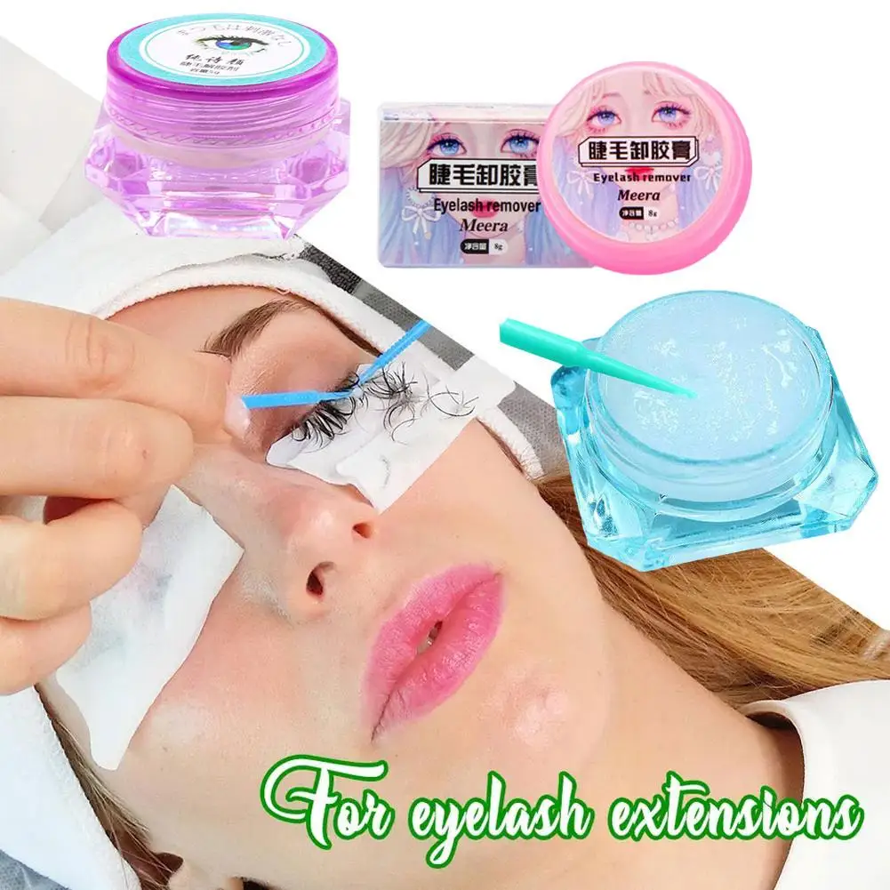 Fruit Flavour Eyelash Glue Remover, Ferramentas de Estimulação Zero, Removendo Maquiagem, Cheiro Rápido, Extensões de Fragrância Cre, 5-8g, A3Y5